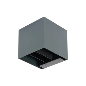 PRIOS LED Lius 10012319 mit Bewegungsmelder Modern in Schwarz aus Aluminium 1-flammig