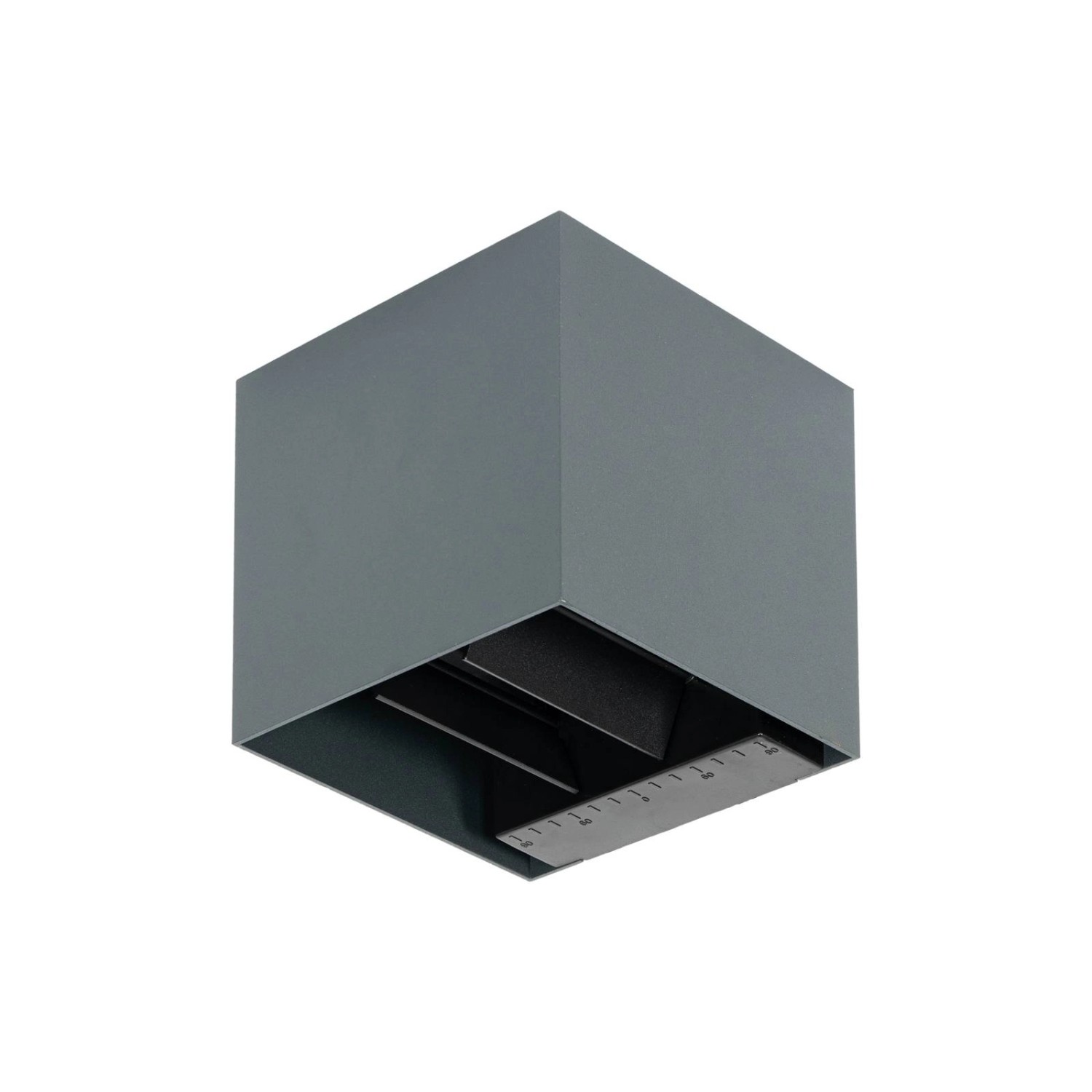 PRIOS LED Lius 10012319 mit Bewegungsmelder Modern in Schwarz aus Aluminium 1-flammig