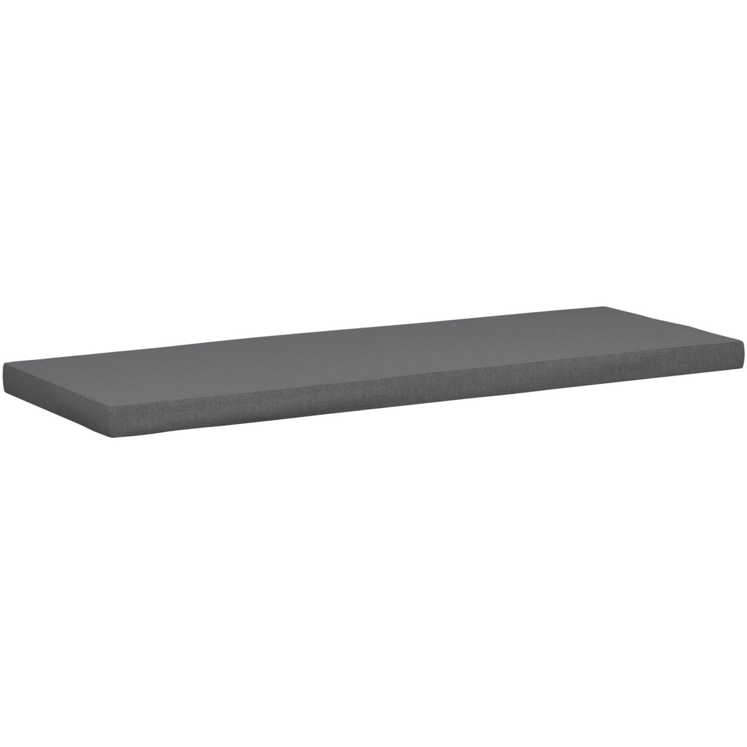 DELUKE Sitzkissen PARIS 136x48x8cm Kunststoff Dunkelgrau Sitzkissen Outdoor für Gartenbank