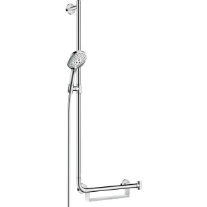 Hansgrohe Raindance Select S Brauseset mit Brausestange (110cm) und Handbrause in Chrom.