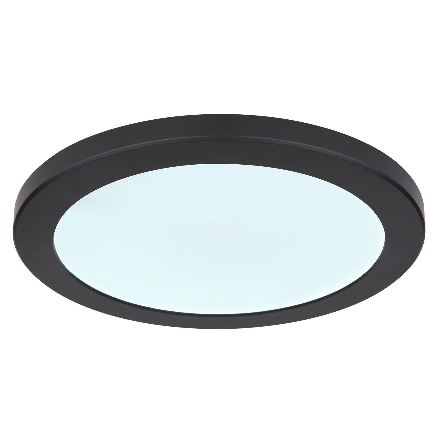 Schwarze, runde Globo LED-Deckenleuchte Lasse, Ø 29,8 cm. Moderne Deckenlampe für Innenräume.