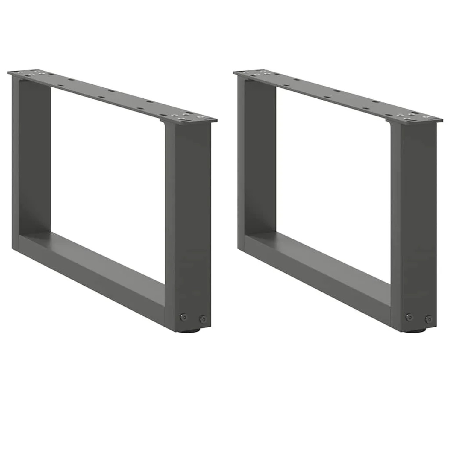 vidaXL Couchtischbeine U-Form 2 Stk Anthrazit 60x30-31 cm Stahl 4013142 günstig online kaufen