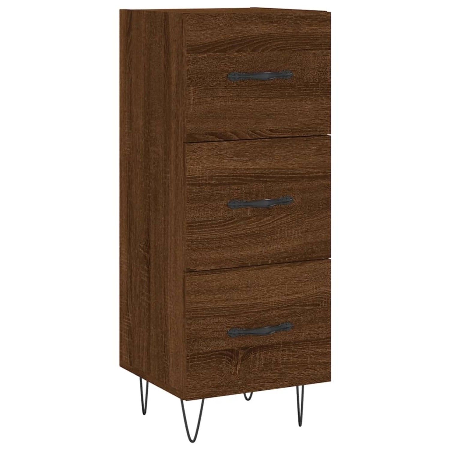 vidaXL Sideboard Braun Eichen-Optik 34,5x34x90 cm Holzwerkstoff 828603 günstig online kaufen