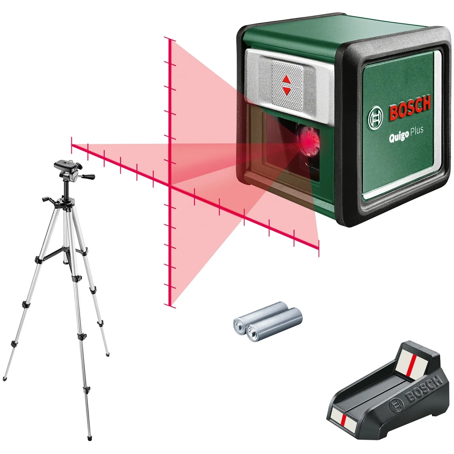 Bosch Quigo Plus Nivela Laser Cu Linii Raza De Masurare: 0 - 7 M | 2 X Baterii | In Cutie De Carton Original P103000822