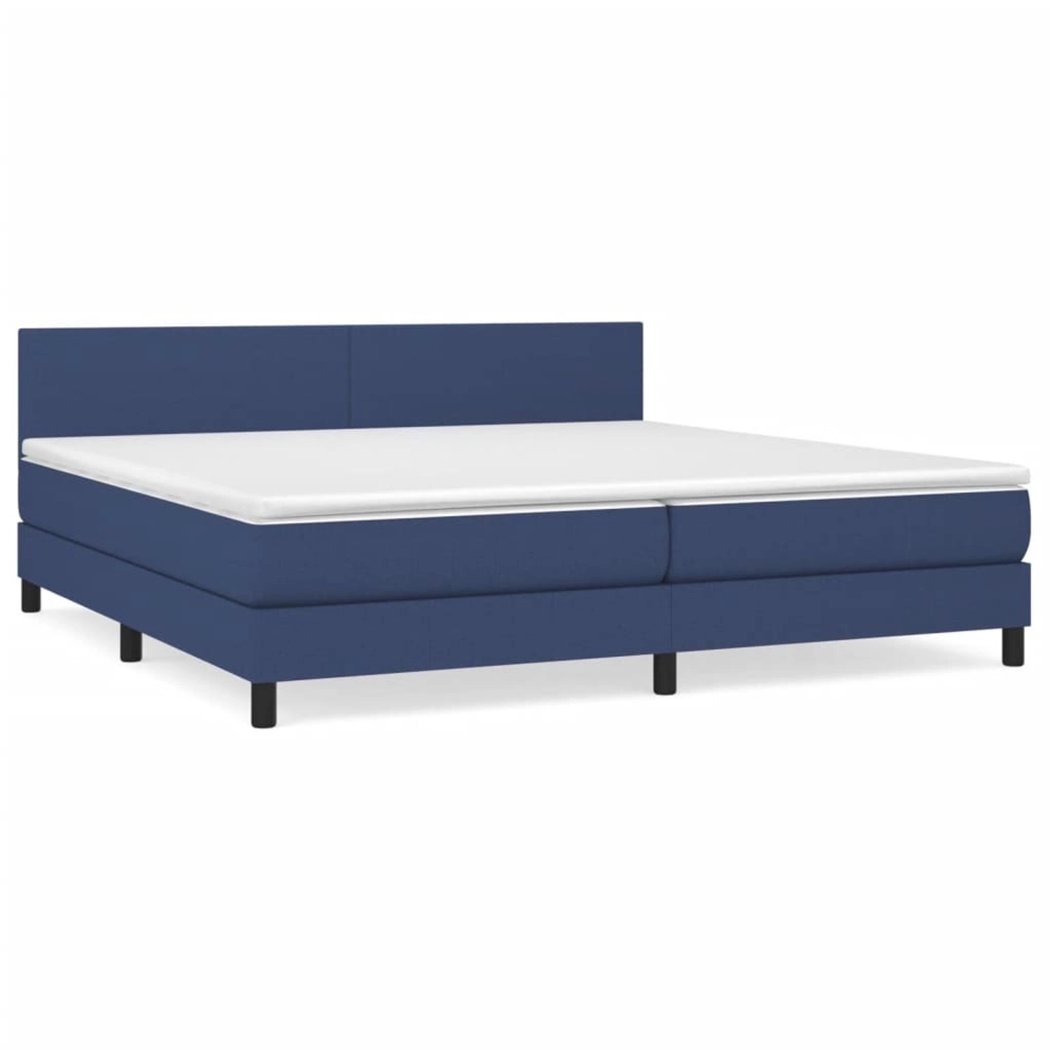 vidaXL Boxspringbett mit Matratze Blau 200x200 cm Stoff1373039 günstig online kaufen