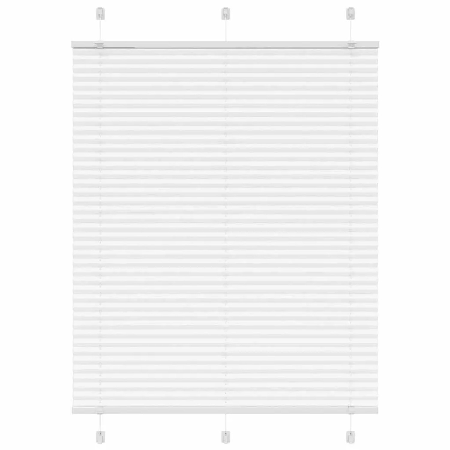 vidaXL Plissee Weiß 110x150 cm Stoffbreite 109,4 cm Polyester 4015502 günstig online kaufen