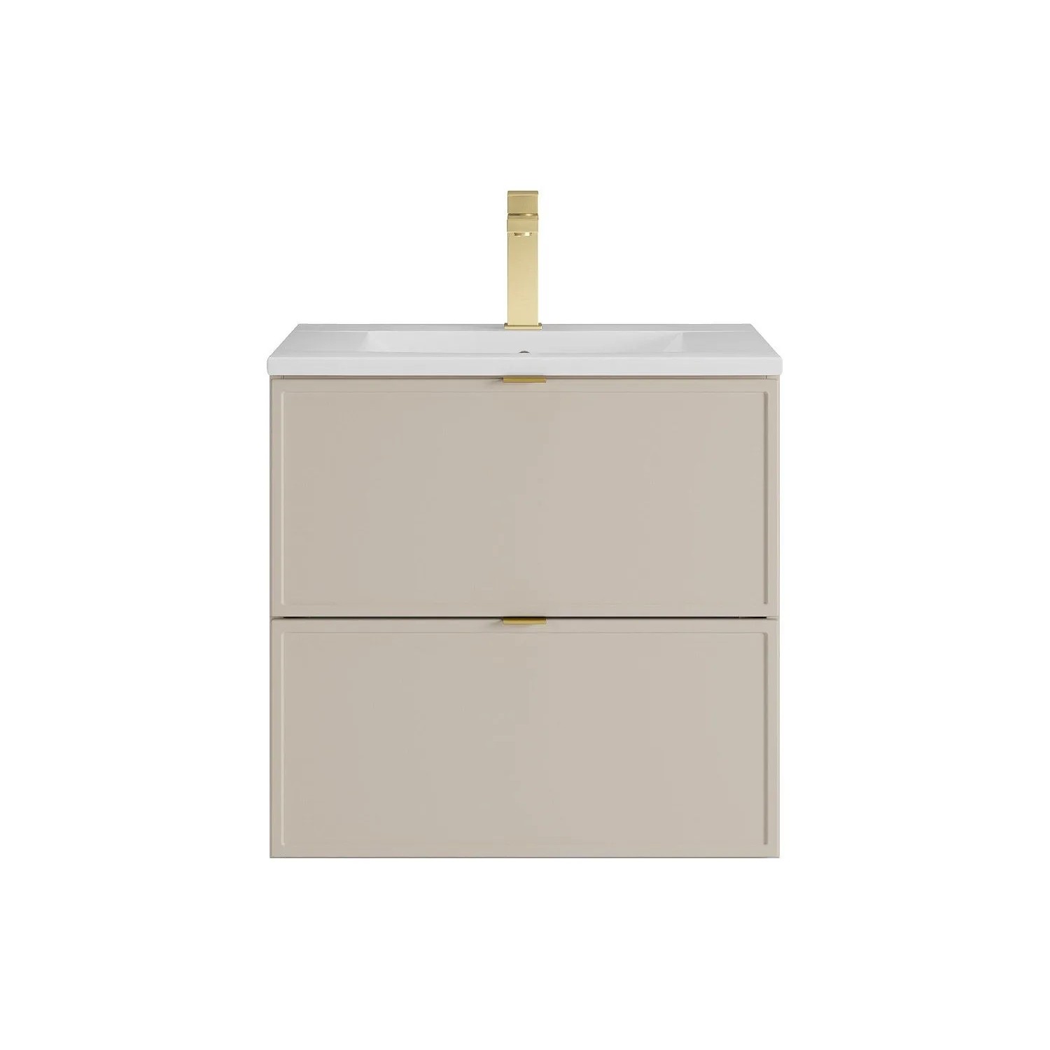 Vente-unique Einzelwaschtisch Ondil Beige 60 cm