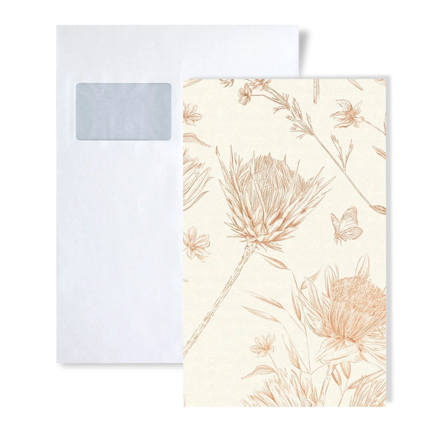 PROFHOME 1 MUSTERSTÜCK S-394271-GU DIN A4 MUSTER der Floralen Tapete günstig online kaufen