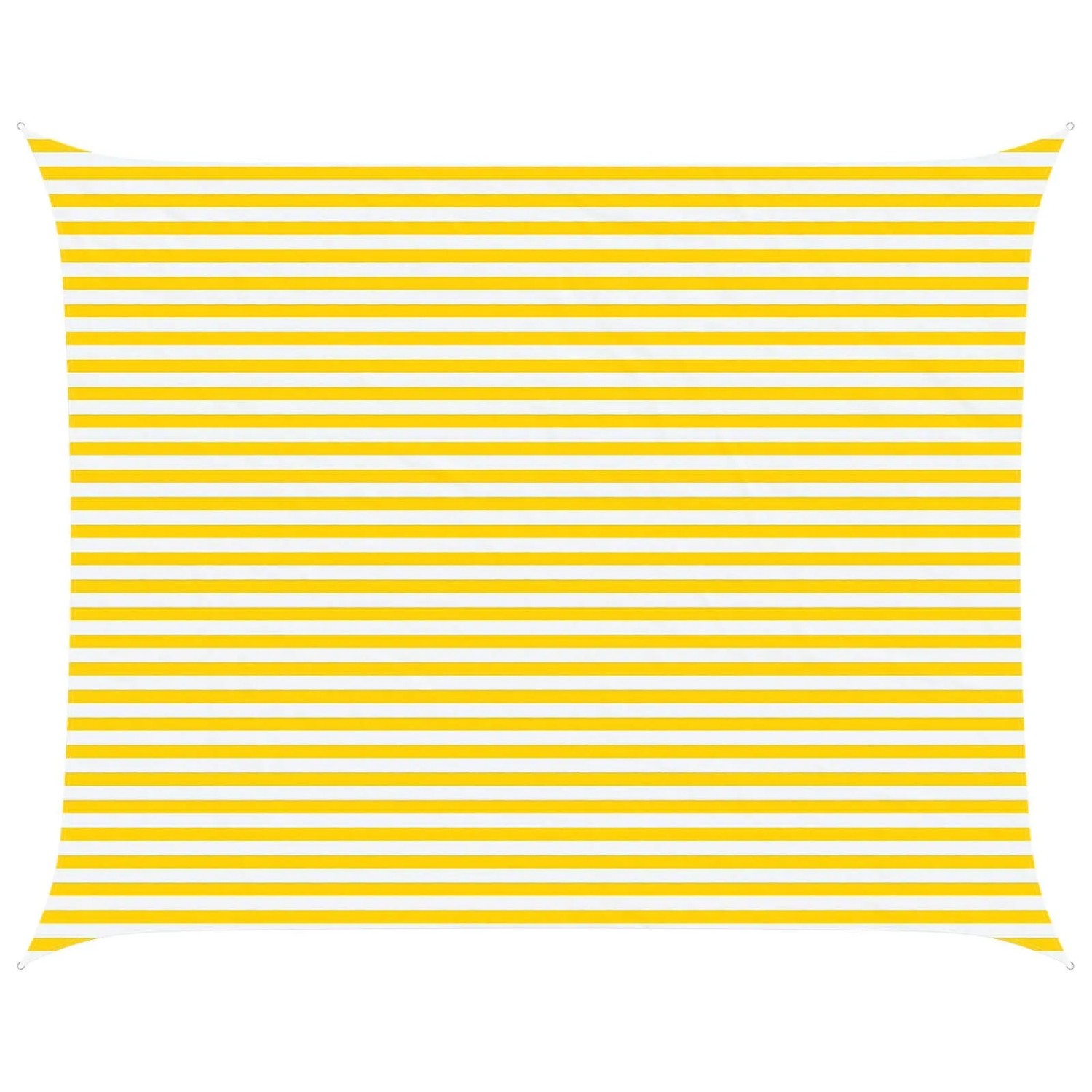 vidaXL Sonnensegel Gelb und Weiß 5 x 4 m 100 % Polyester Oxford 42031076