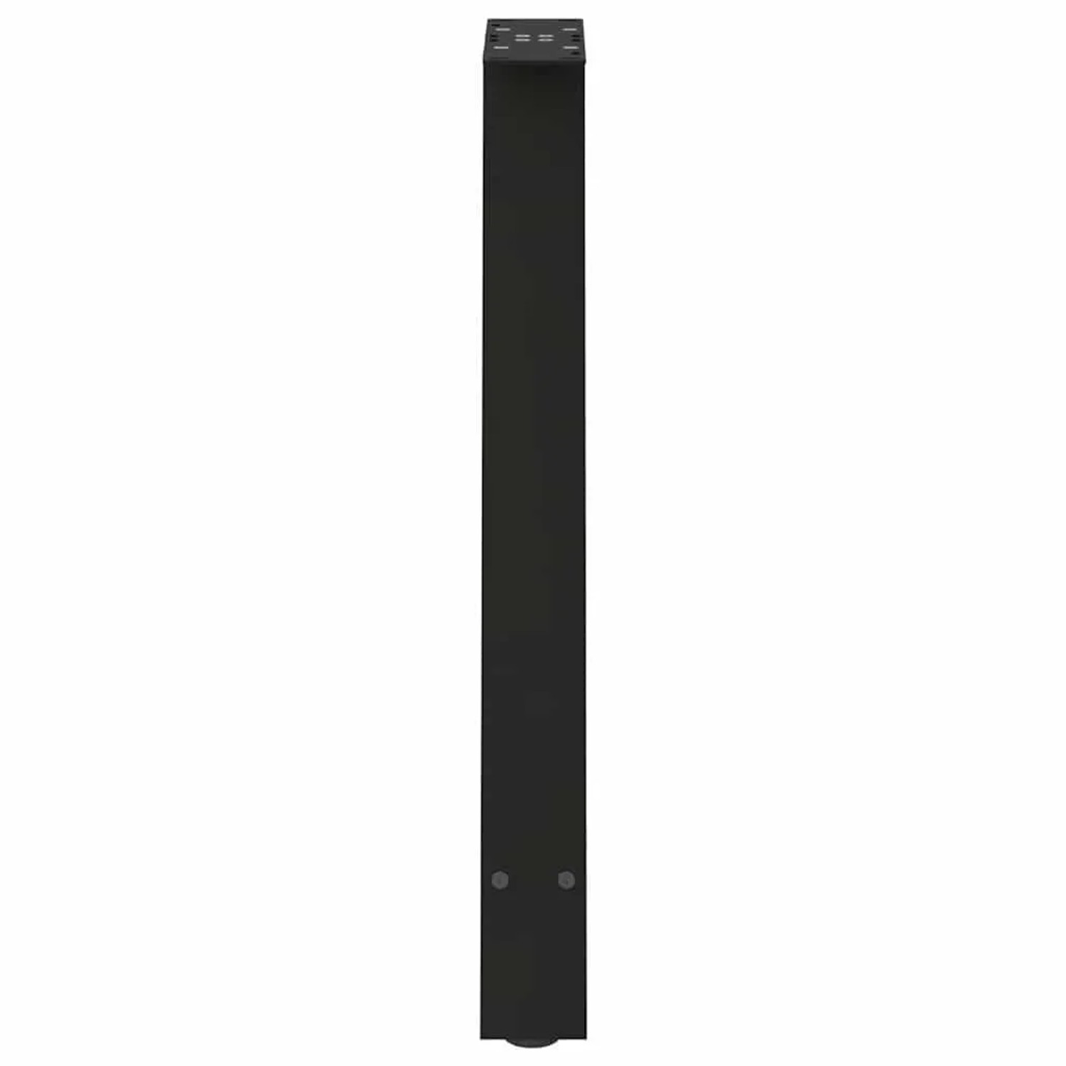 Schwarze vidaXL Esstischbeine in A-Form, 2er Set, aus Stahl, 60x72-73 cm.