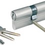 AnsaPro Messing Profilzylinder 40/40 mit 3 Schlüsseln und Schraube.