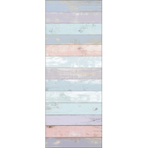 Bunte Memo-Art Memoboard Pinnwand im Holzdesign, 80x30 cm, für Notizen und Fotos.