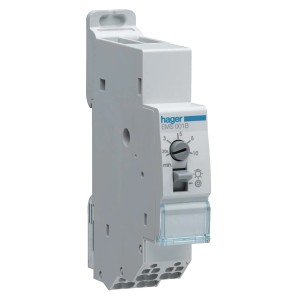 Hager Treppenlichtzeitschalter 230V, elektronisches Zeitrelais für DIN-Schiene.