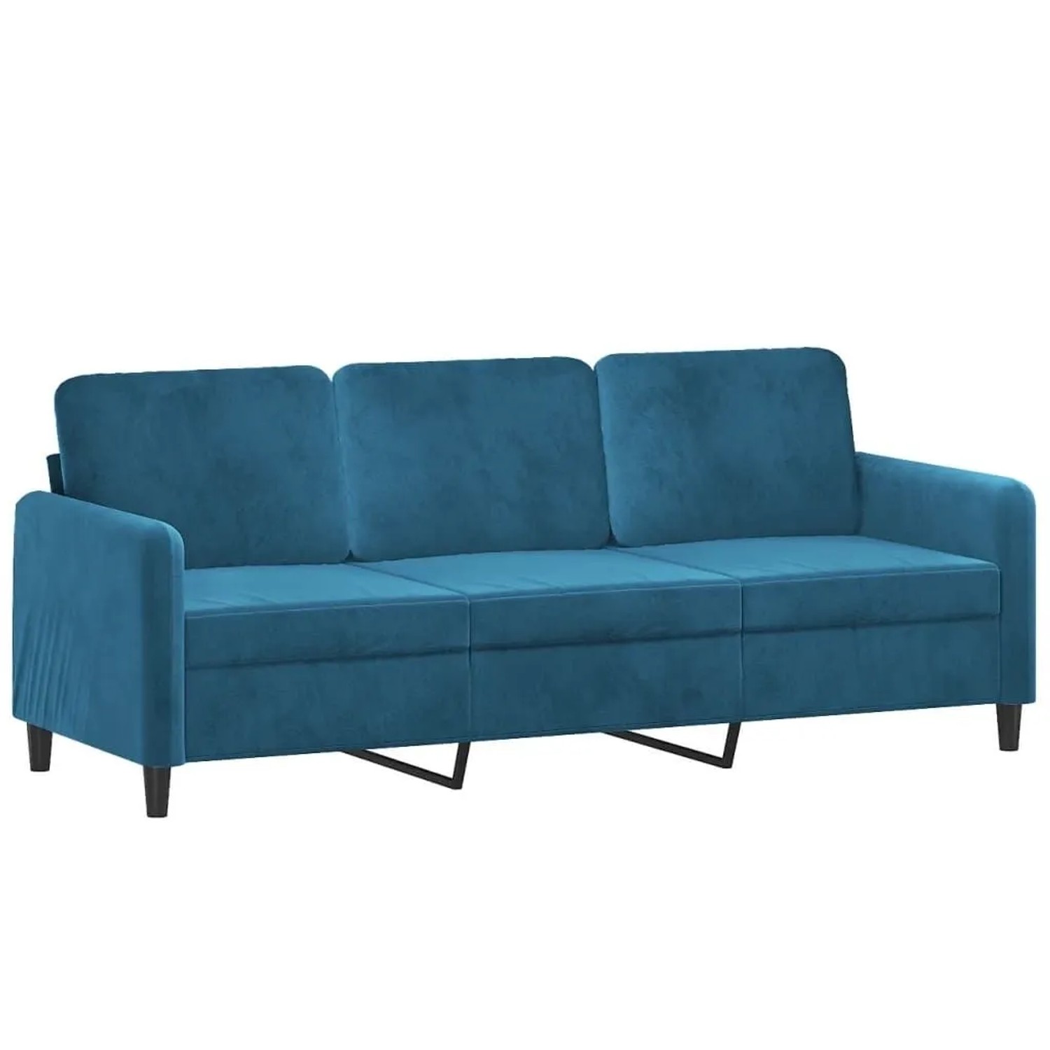 vidaXL 3-Sitzer-Sofa Blau 180 cm Samt 359461 günstig online kaufen