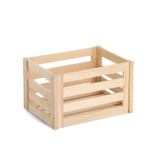 Zeller Aufbewahrungskiste aus Kiefernholz, 30x40x24 cm, natur, für Ordnung im Haus.