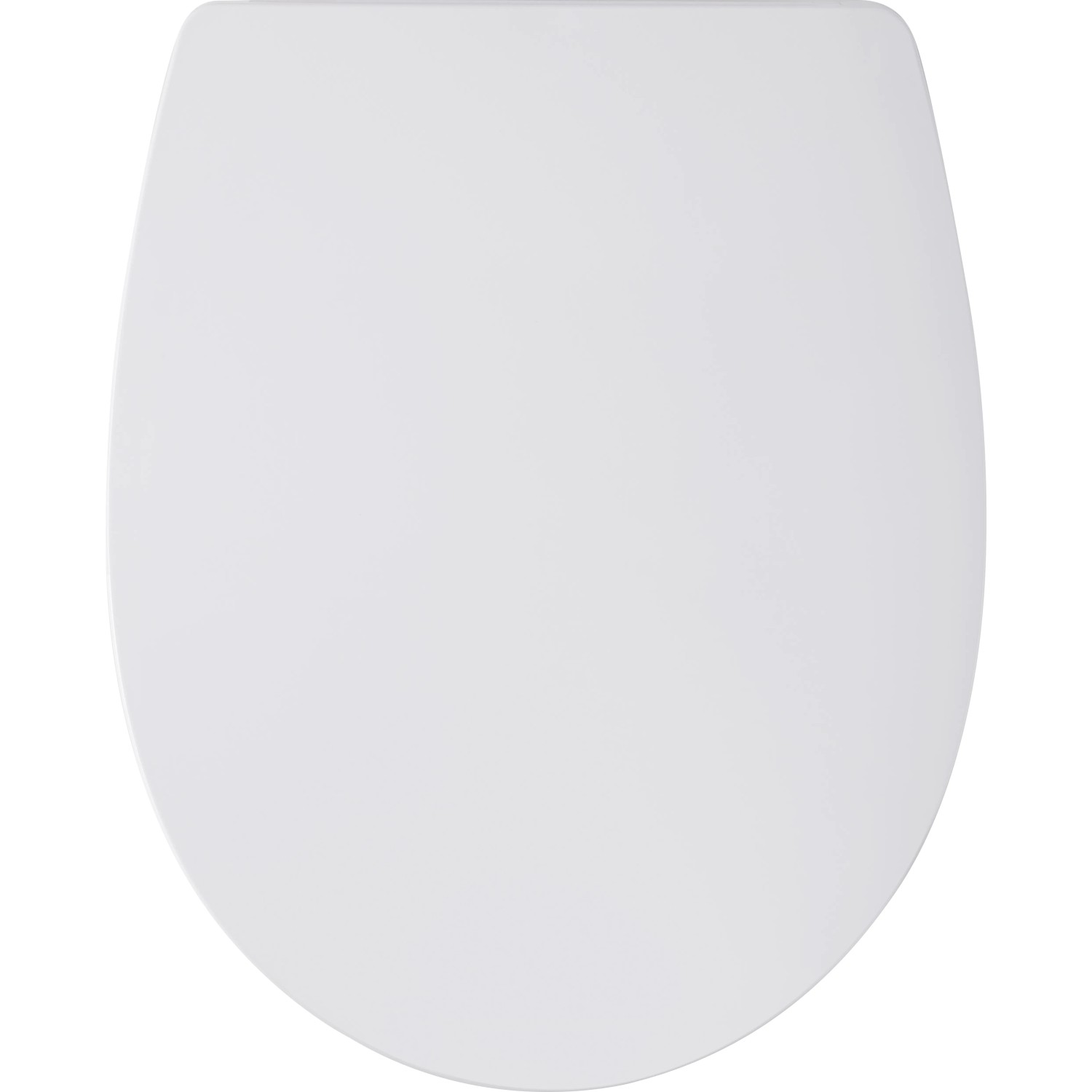 Weißer baliv WC-Sitz Caroni mit Absenkautomatik, ovale Form.