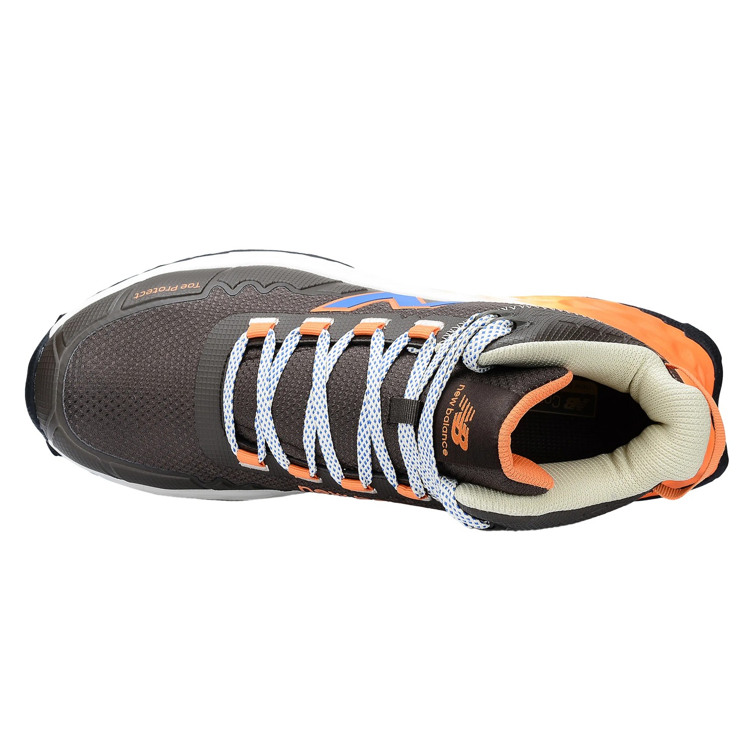 New Balance Cremorne Mid S3L Sicherheitsstiefel in Schoko-Orange, Größe 40, mit Schnürung.