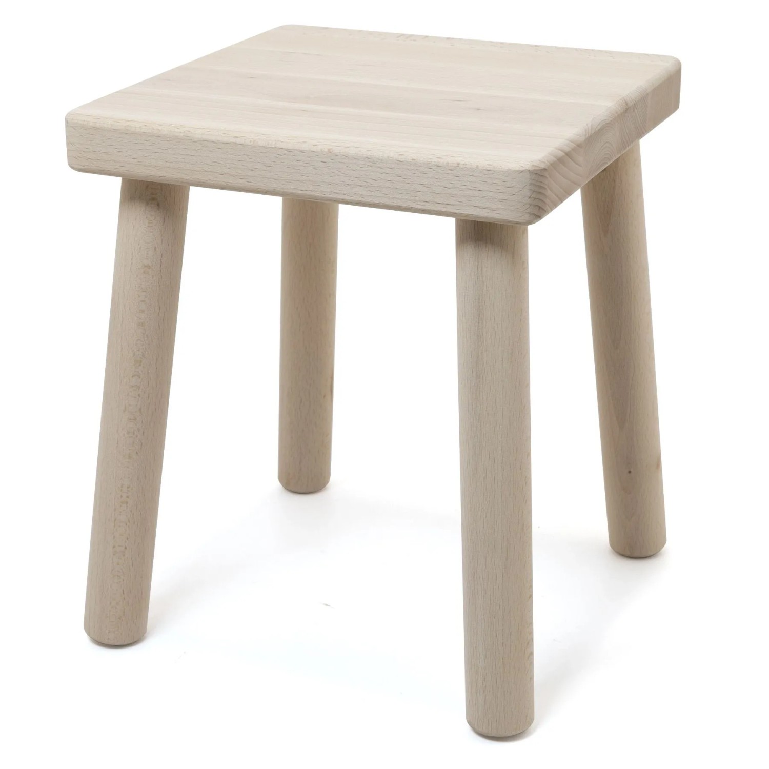 HolzFee Kinderhocker Buchenholz Naturbelassen Hocker Holz