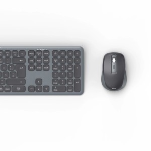 Hama WKM-550: Kabelloses Multi-Device Tastatur- und Maus-Set in Schwarz für Computer & Multimedia.