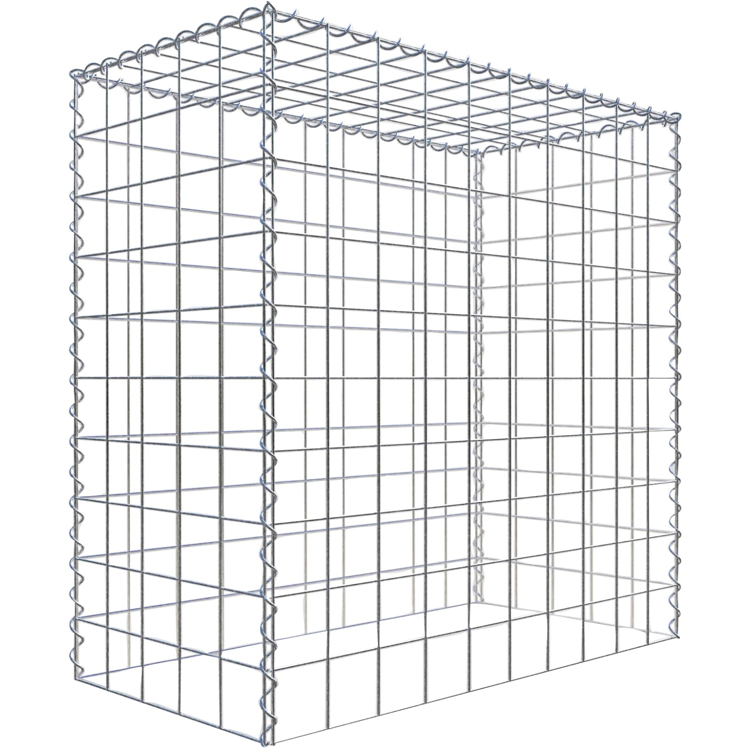 Gabiona Gabione-Anbaukorb Typ 3 100 x 100 x 50 cm Maschenw 10 x 10 cm