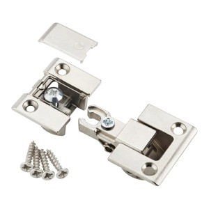 SOTECH Klappenscharnier KIMANA in Edelstahloptik, 26 mm Topfdurchmesser, mit Schrauben. Für Möbelklappen.