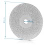 STAHLWERK Diamant-Schleifscheibe, 25 mm Durchmesser, für Wolframschleifer. Präzise Schleifscheibe mit 3 mm Loch.