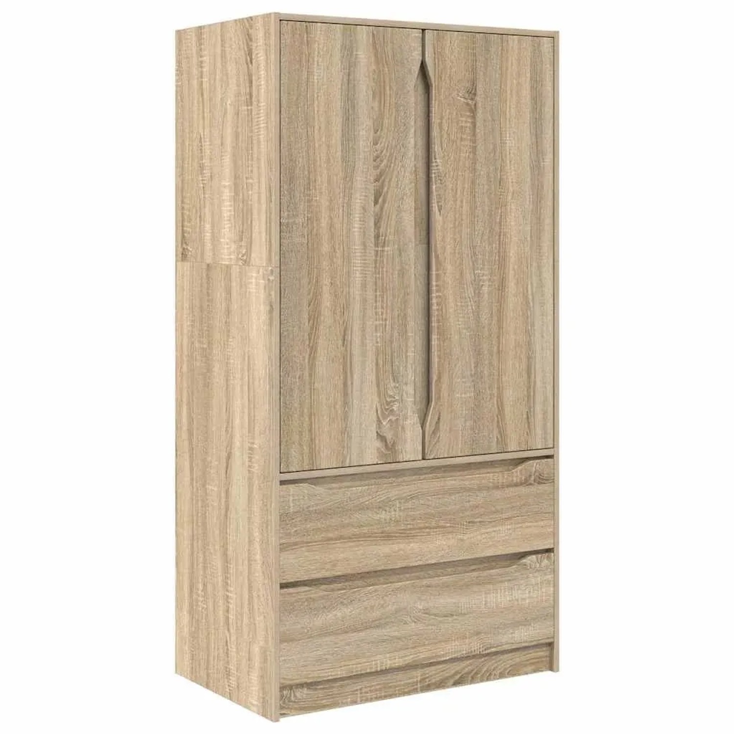 vidaXL Badezimmerschrank Sonoma-Eiche 79,5 x 49 x 156 cm Holzwerkstoff 3406 günstig online kaufen