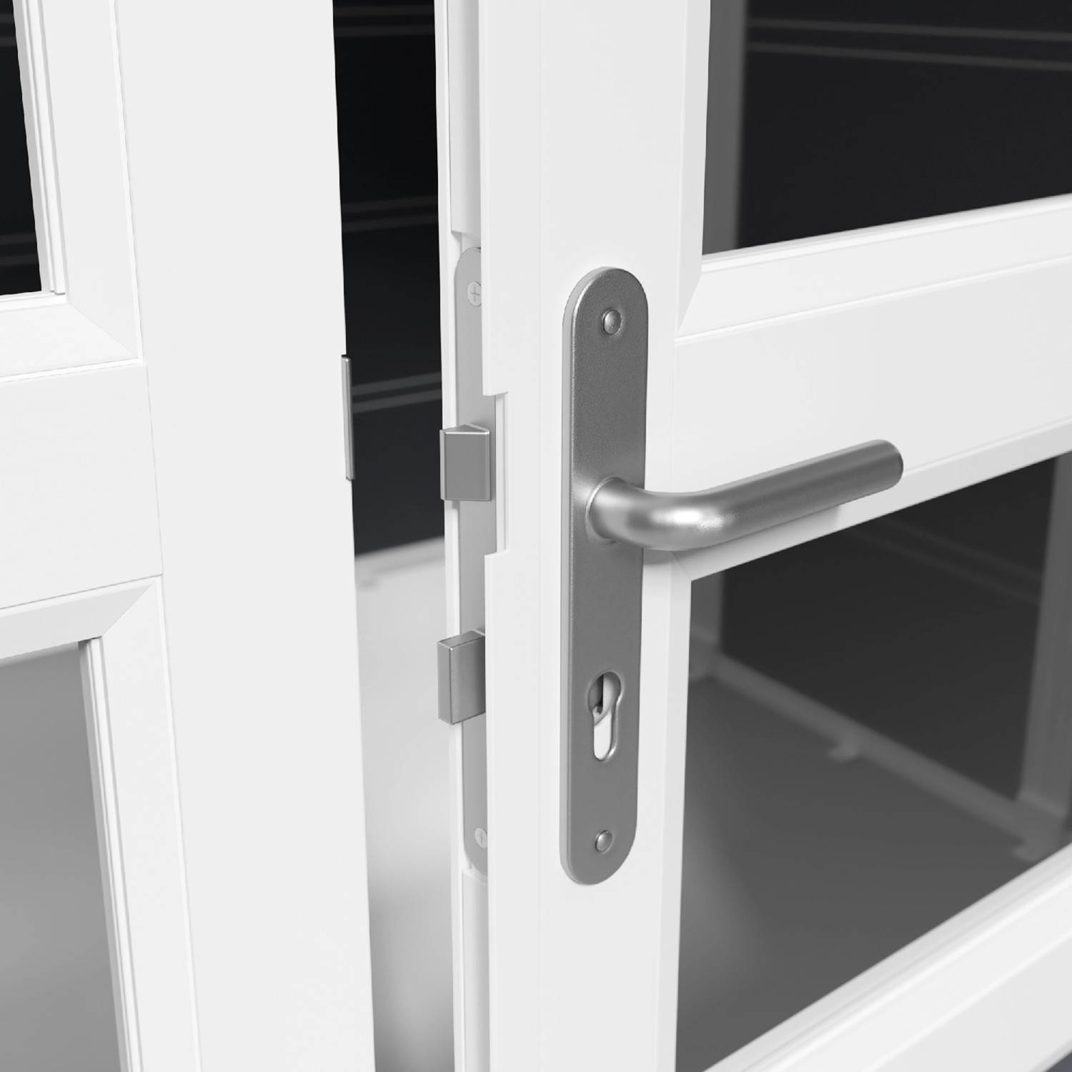 Grosfillex Kunststoff-Gartenhaus Deco Domizil 7,5 Dunkelgrau-Weiß 7,5 m²_7