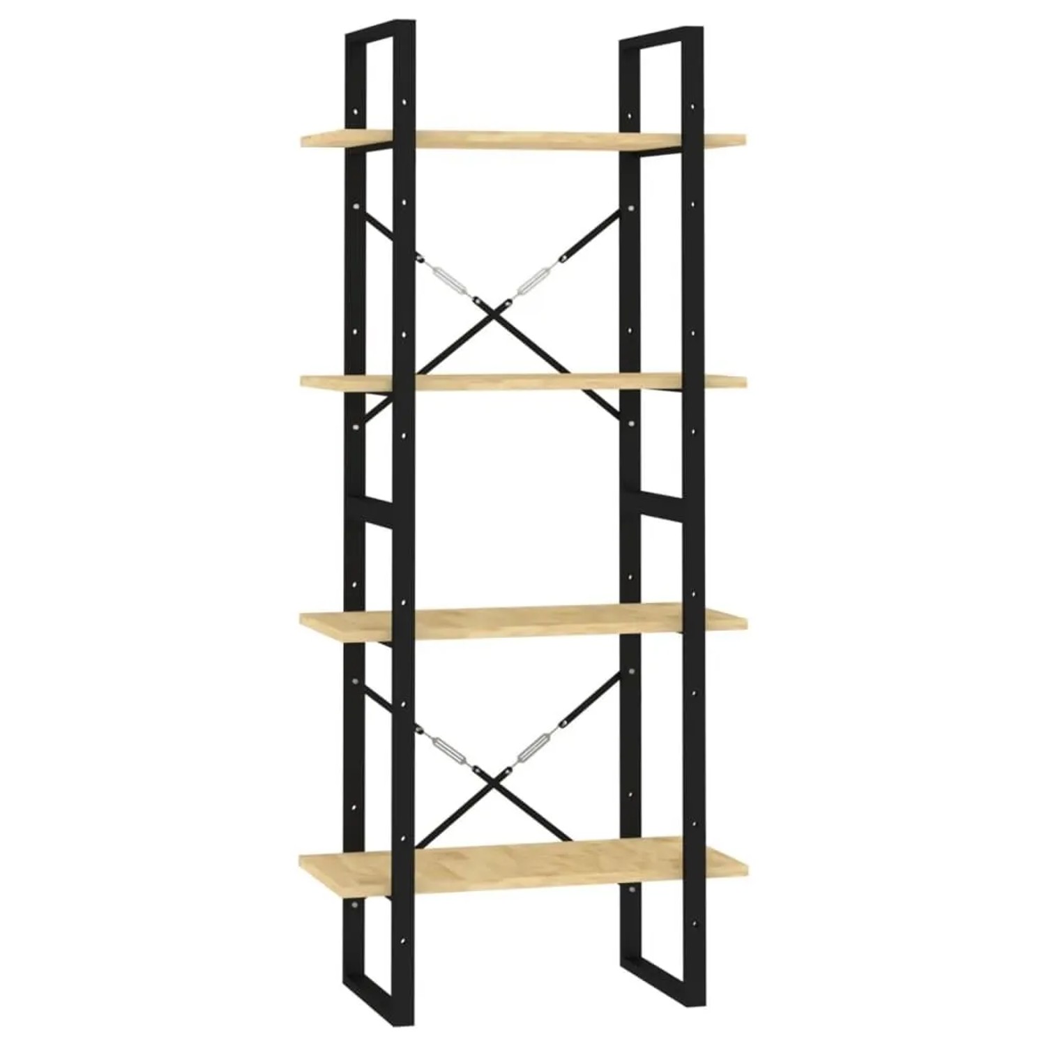 vidaXL Bücherregal 4 Böden 60x30x140 cm Massivholz Kiefer 806442 günstig online kaufen