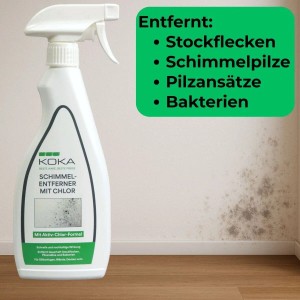 KOKA 12x Schimmelentferner mit Aktiv-Chlor-Formel je 500ml