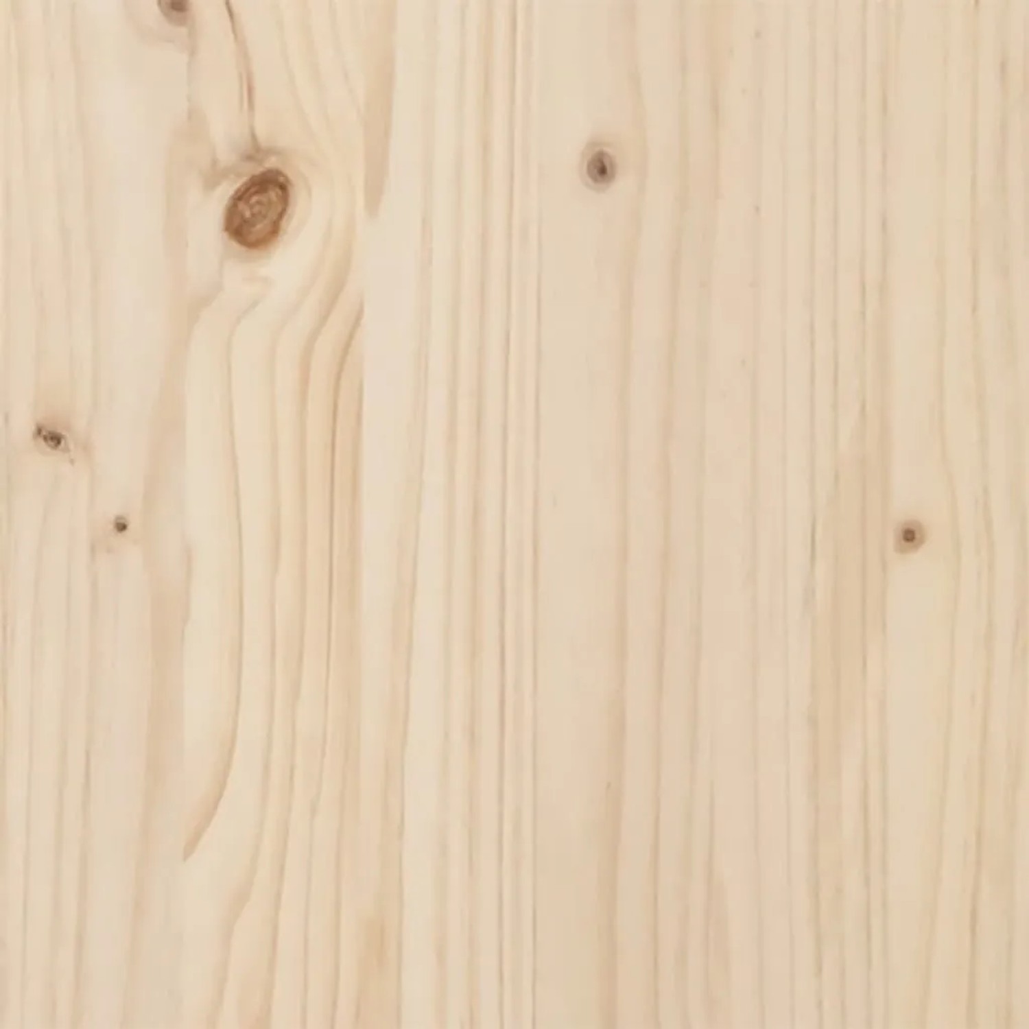 Detailaufnahme von unbehandeltem Kiefernholz für ein vidaXL Massivholzbett.
