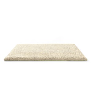 Beige Knuffelwuff Hundematte Thermo L (75x50cm) mit Lammfellimitat für Hunde.