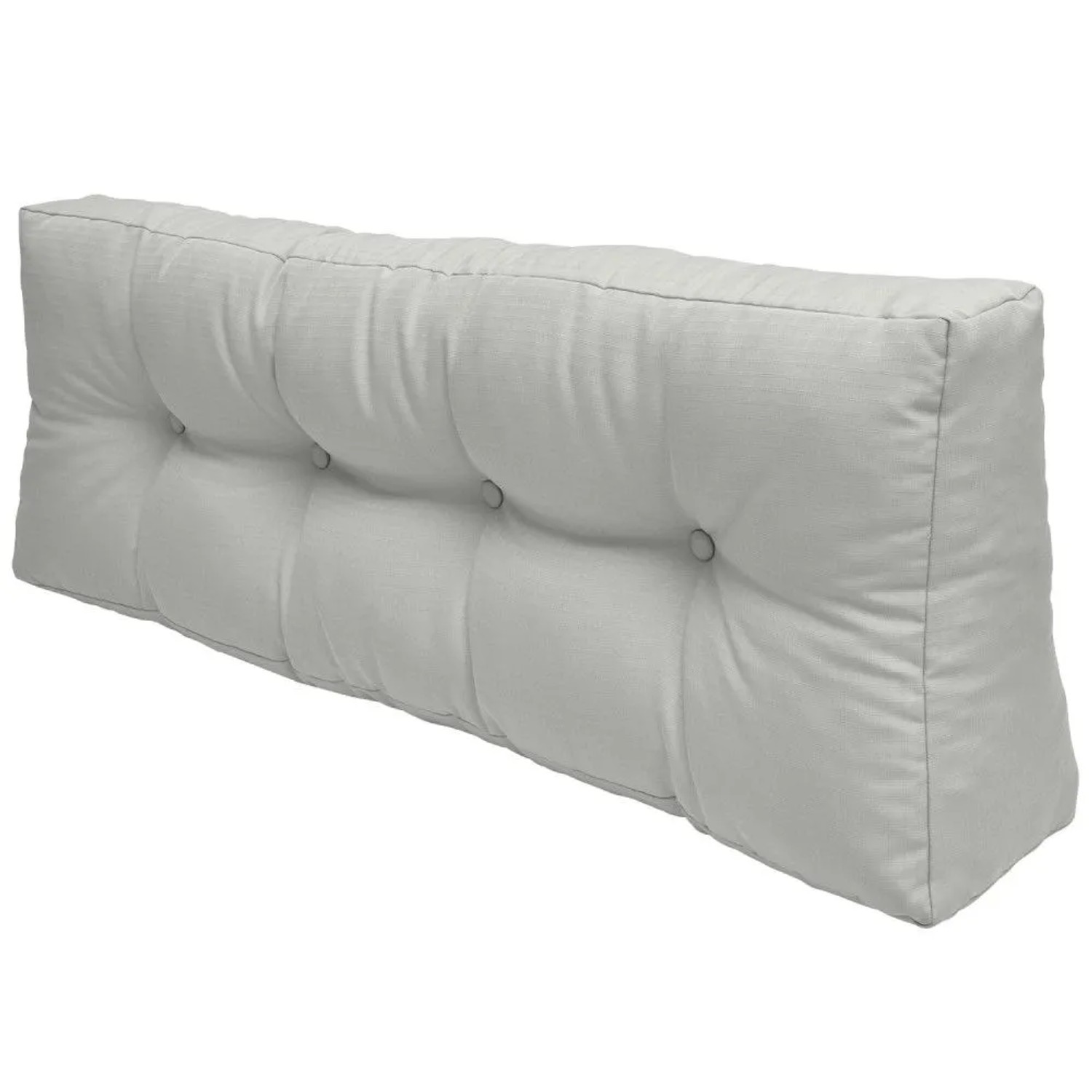 Beautissu ECO Elements Palettenkissen Rücken 120x40x10cm Hellgrau