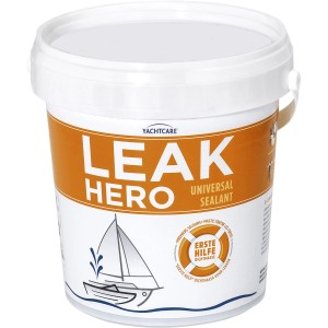 Yachtcare Leak Hero Leckabdichtung im weißen Eimer. Universelles Dichtmittel für Boote.