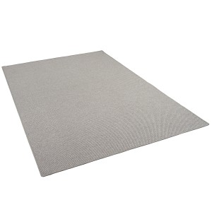 Silberner Snapstyle Teppich Bentzon, 100x400cm, Flachgewebe, geeignet für Fußbodenheizung.