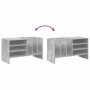 vidaXL Schallplattenschrank Beton Grau 78,5 x 35 x 45 cm Holzwerkstoff 891075_10