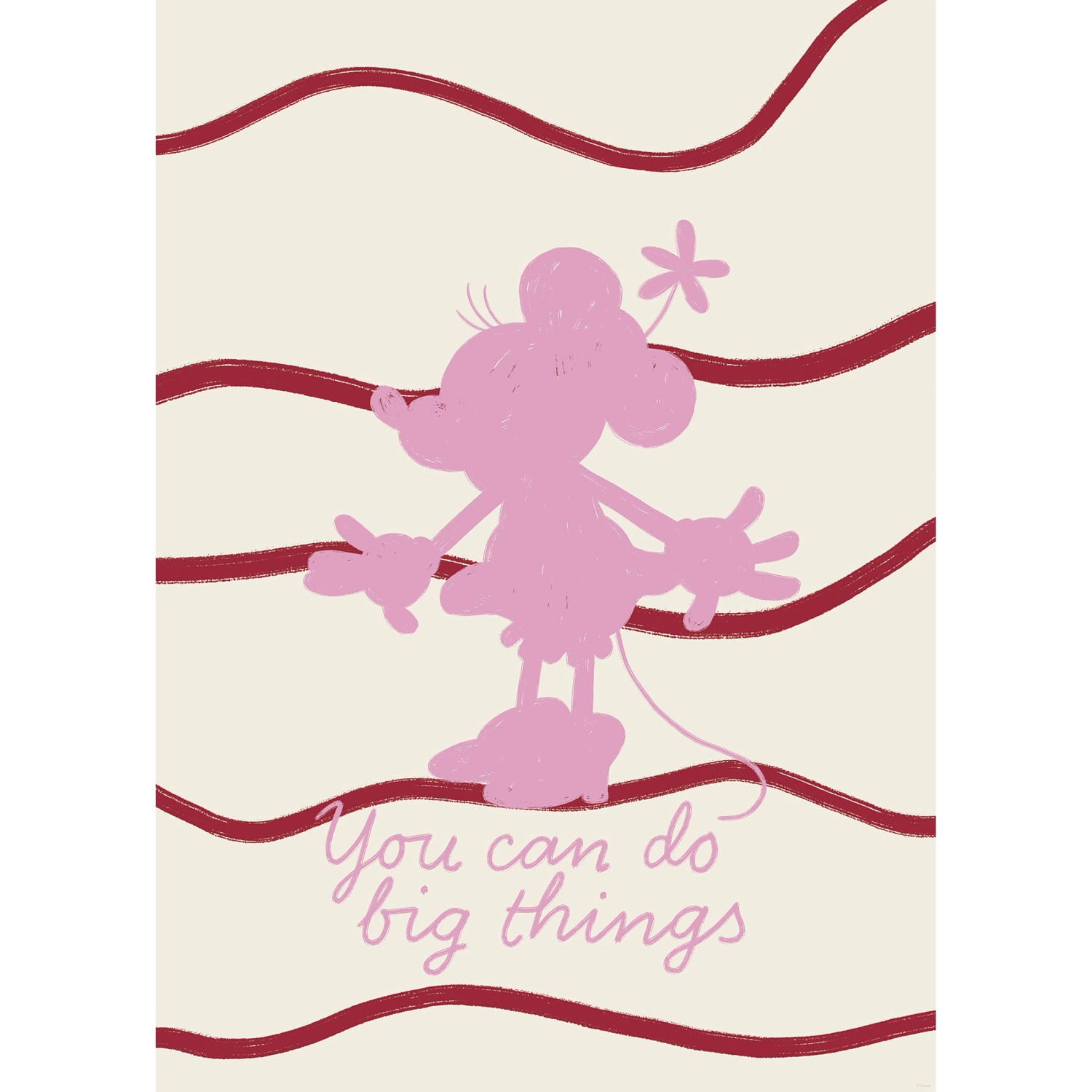 Komar Wandbild Disney Minnie Mouse You Can Do Big Things 50 cm x 70 cm Rosa günstig online kaufen