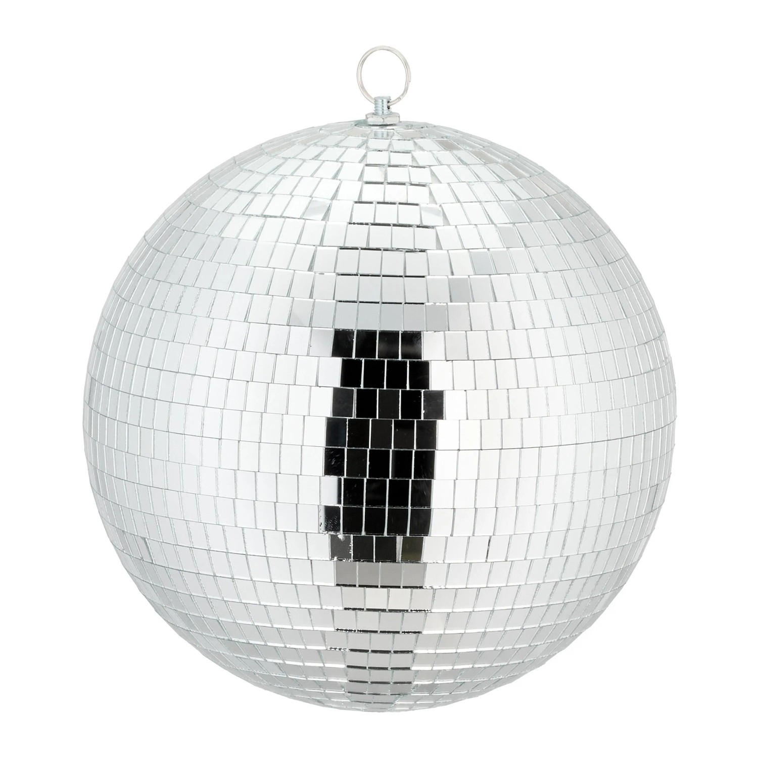 Relaxdays Discokugel Glas Silber Aufhängbar Ø 25 cm 1,1 kg