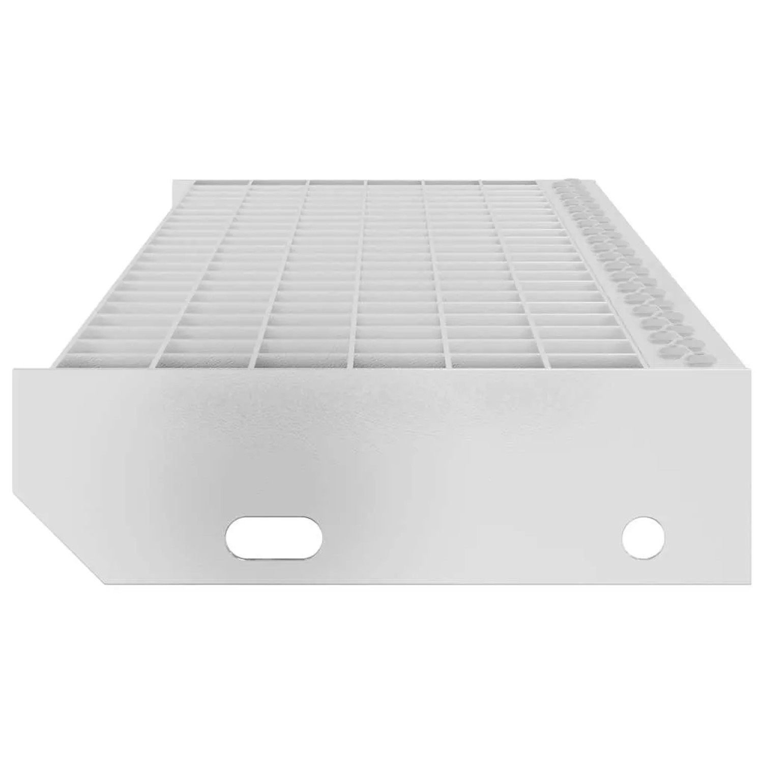 Verzinkte vidaXL Gitterroststufe, 80x24x7 cm, für Treppen.