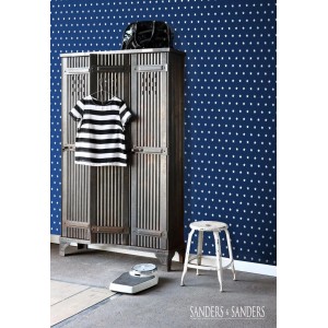 Sanders & Sanders Tapete Sterne Marineblau 53 Cm X 1005 Cm 935225