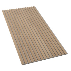 Akustikpaneel Eiche/Filz, braun/grau, 60x120cm, 2 Stk. Holzpaneel zur Wand- und Deckenverkleidung.