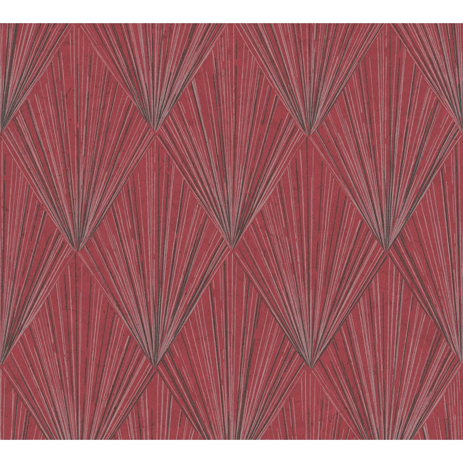 Metropolitan Stories II Vliestapete Art Deco rot silber FSC®