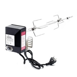 Wiltec Bbq Grillspieß Edelstahl 70Cm 230V Drehspieß Rôtisserie Fleischnadel Schaschlik