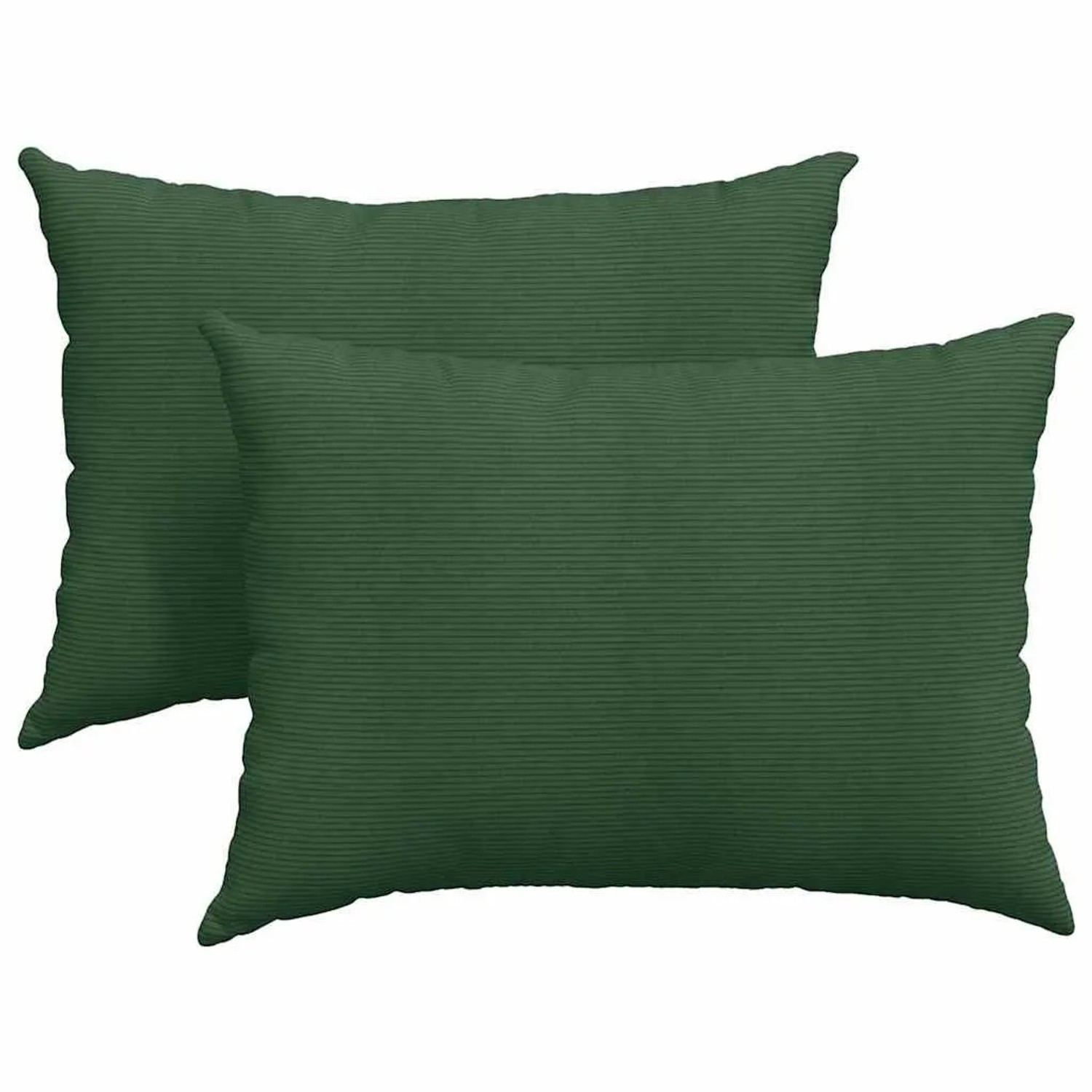 vidaXL Sofakissen 2 Stück Dunkelgrün 70 x 50 cm Cordstoff 42013779