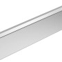 ZacAlu Abschlussleiste, silbergrau, 180 cm, für Alupanel Zaunelemente.