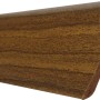 Sockelleiste Hartschaum in Nußbaumoptik, 46x20x2500 mm, für Laminatböden.