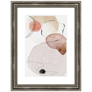 Silberner Bilderrahmen im Antik-Stil, 40x50 cm, aus Massivholz. Ideal für Fotos und Kunstdrucke.