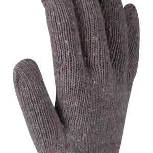 Grauer OX-ON Strickhandschuh Knitted Comfort 13300, Größe 10, für Arbeitskleidung.