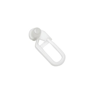 Gardinia Rollring mit Faltenlegehaken, weiß, für Gardinenstange Thasos.
