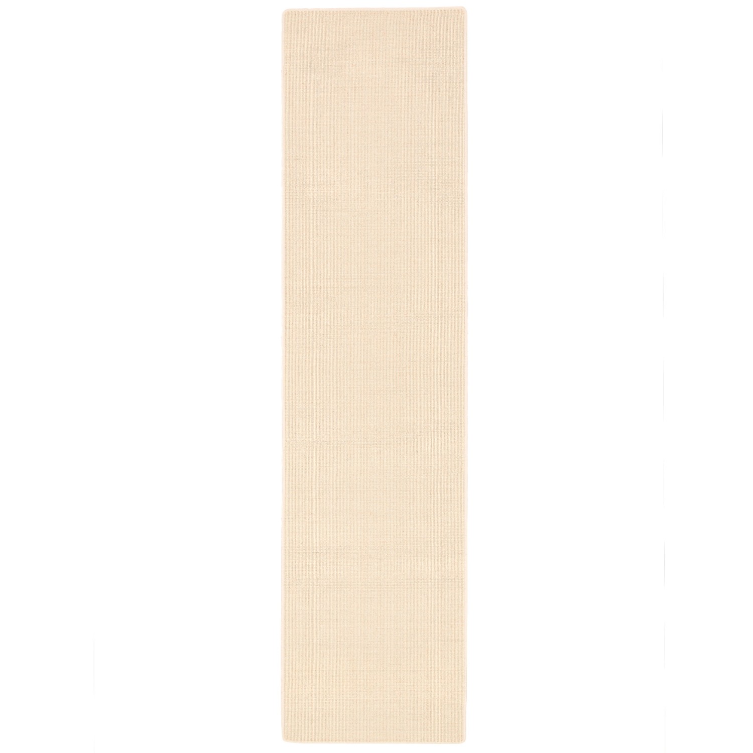 Cremefarbener Sisal Teppichläufer, 100x200cm, geeignet für Fußbodenheizung.